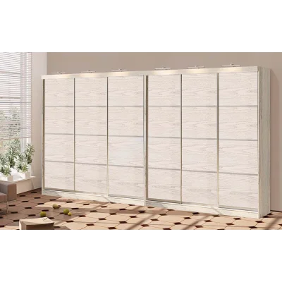 Sliding wardrobe 4.6 m "From 4 parts" six-door